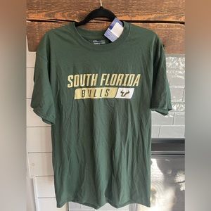 South Florida Bulls Short Sleeve Shirt Men's Green New Large